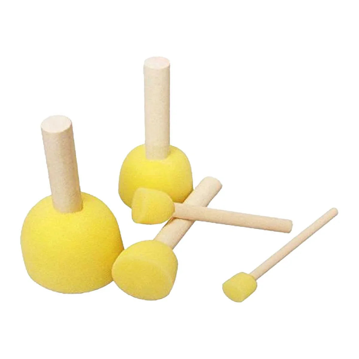 5 pcs sponge drawing stamp DIY foam paint brush set for kids’ crafts and art projects