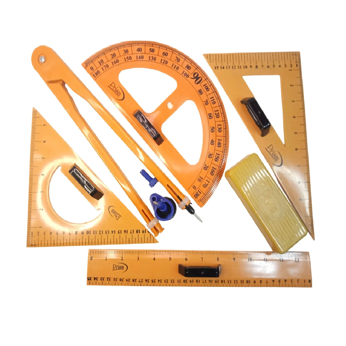 Atlas Math Instrument 6Pcs Teacher Mathematical Instrument Set – Geometry Rulers, Digital ...