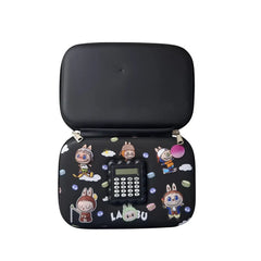 Labubu 3D pencil case with calculator embossed fiber pouch for kids stationery