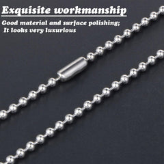 4-Inch Adjustable Metal Ball Chain with Connector Pack of 15–20