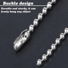 4-Inch Adjustable Metal Ball Chain with Connector Pack of 15–20