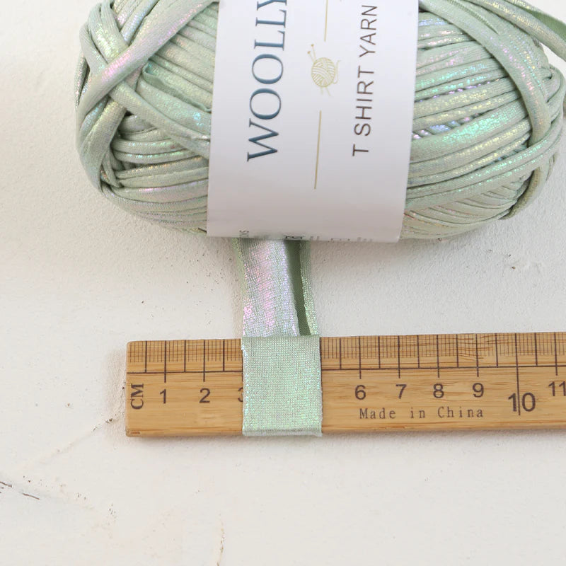 WOOLLY Metallic T-Shirt Yarn for Crochet Bags and DIY Craft Projects