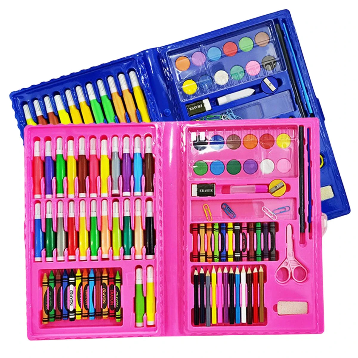 Multicolour Set 86 Pcs Multi Coloring Set – Best Quality Color Kit with Button Box for ...