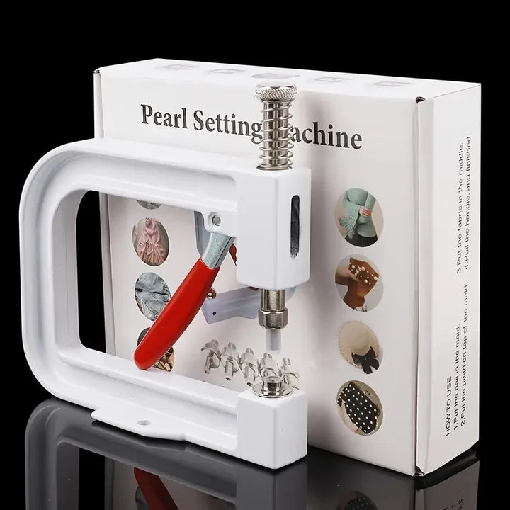 Pearl Setting Machine Hand Press for Beads Rhinestones and Fabric Decoration