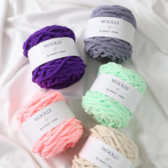 WOOLLY 100g Blanket Yarn Ball – Chunky Yarn for Blankets and Arm Knitting