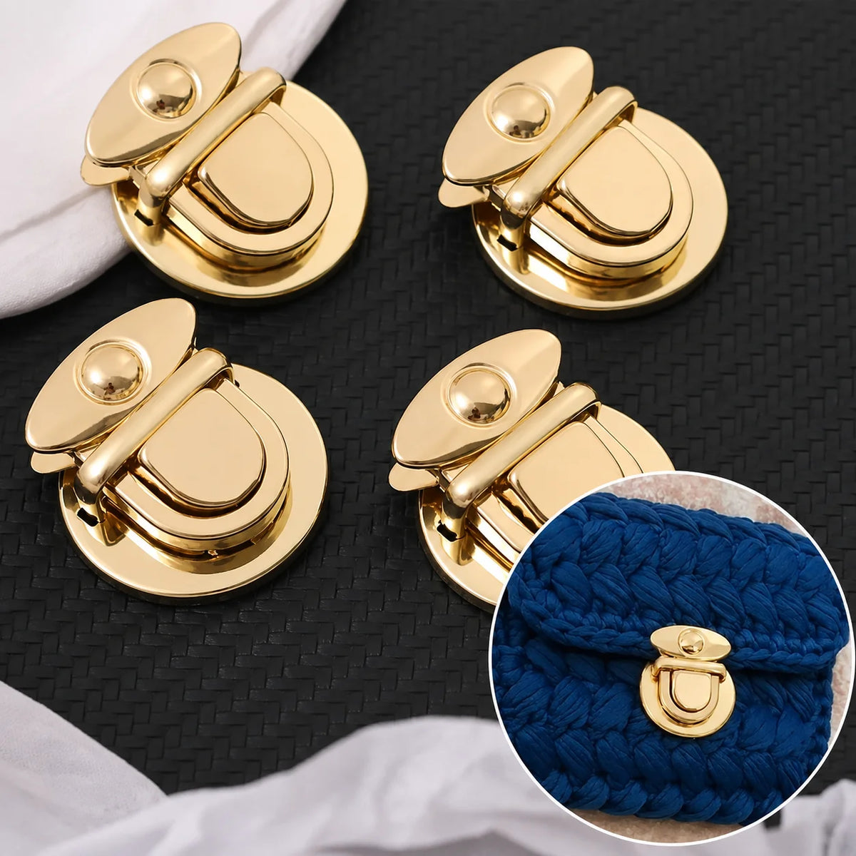 Push Clasp Lock for Bags 1 Piece – Bag Making Hardware