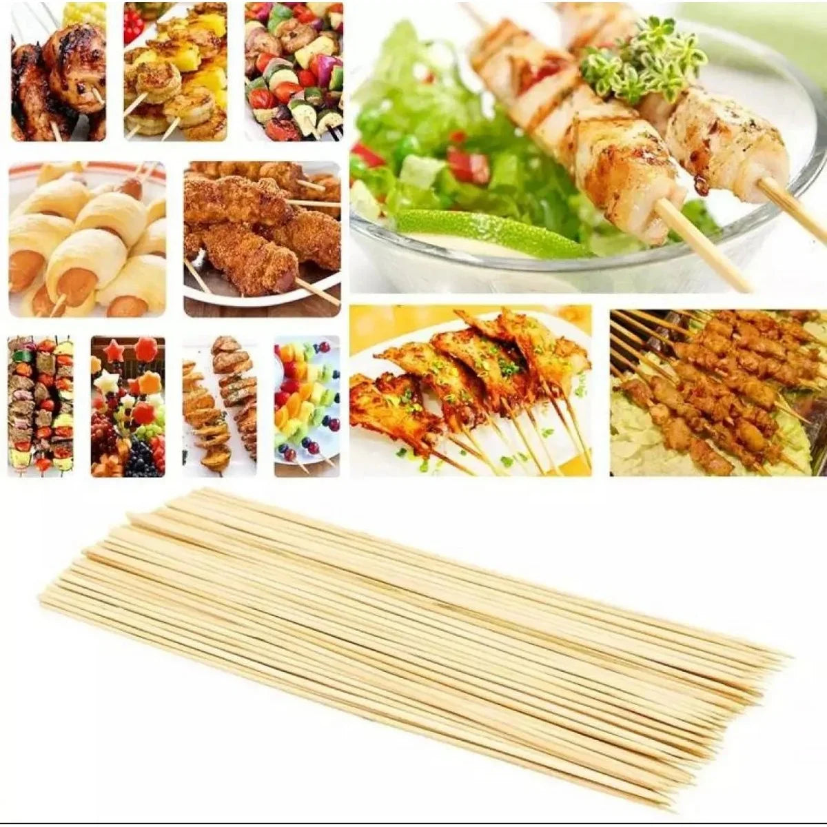 6 Inch BBQ Bamboo Sticks