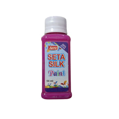 Aero Seta Silk Fabric Paint 50 ml bottle. Available in different Colours for Fabric Painting, Best for Fabric art on Cotton, Lawn, Silk, Organza and Georgette Crinkle.