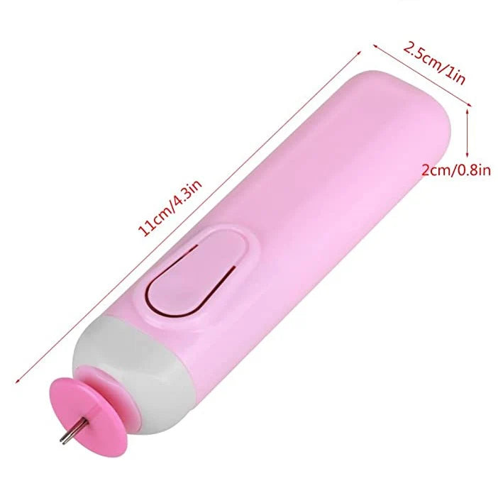 Battery operated paper quilling slotted tool electronic DIY paper craft quilling tool
