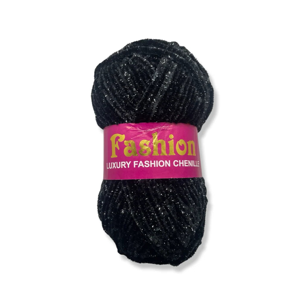 Fashion Chamki Tilla Chenille Yarn Ball for Crochet Knitting and DIY Crafts