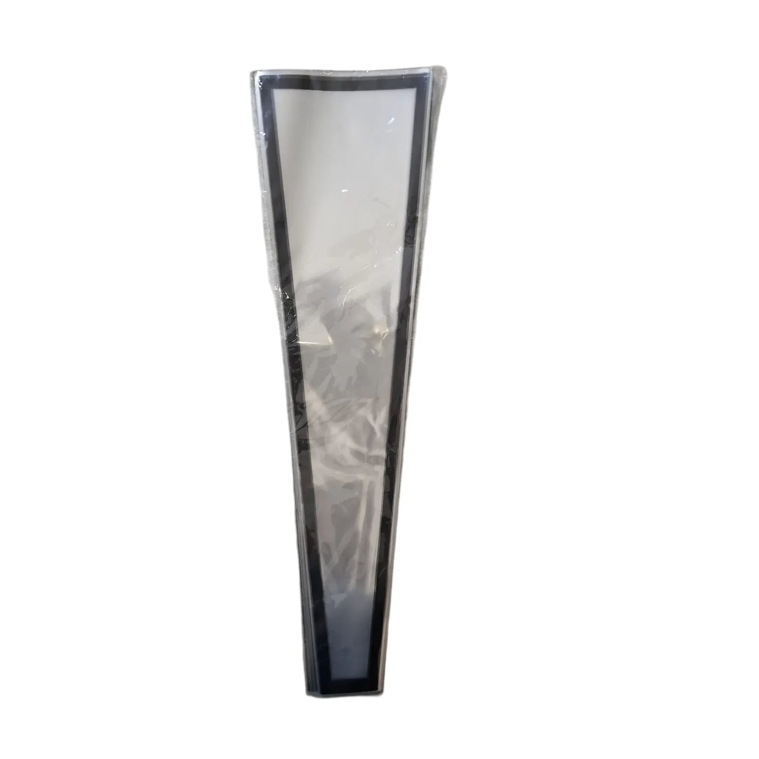 Transparent bouquet wrapping sleeve sheet with colored border for flower bouquet packaging, florist wrapping, gift presentation, and floral arrangements on a white background.