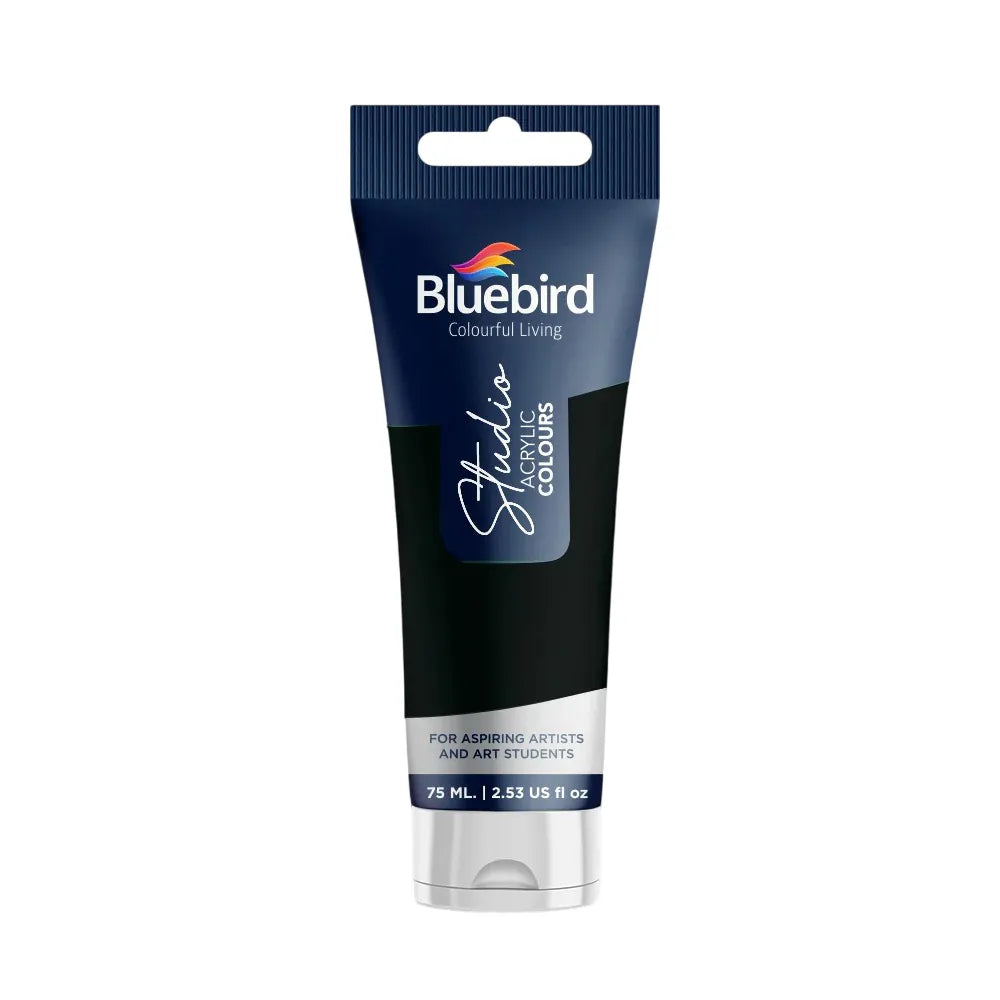 Bluebird studio acrylic colors 75ml paint tubes basic colors for art and painting