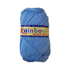 Rainbow double knit yarn ball 4ply 80g for knitting crochet and DIY craft projects