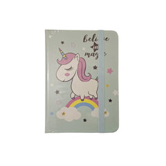 A7 Cute Unicorn-Themed Notebook Diary Set | Magical Design with Elastic Band | Perfect for Kids & Gifts