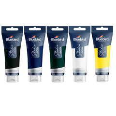 Bluebird studio acrylic colors 75ml paint tubes basic colors for art and painting