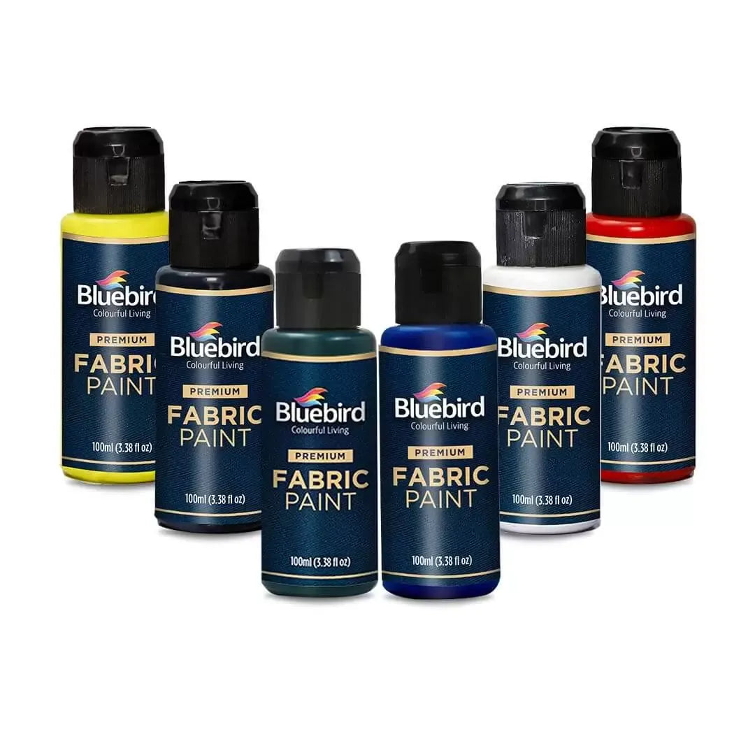 Bluebird 100ml fabric paint bottle for textile and DIY craft painting