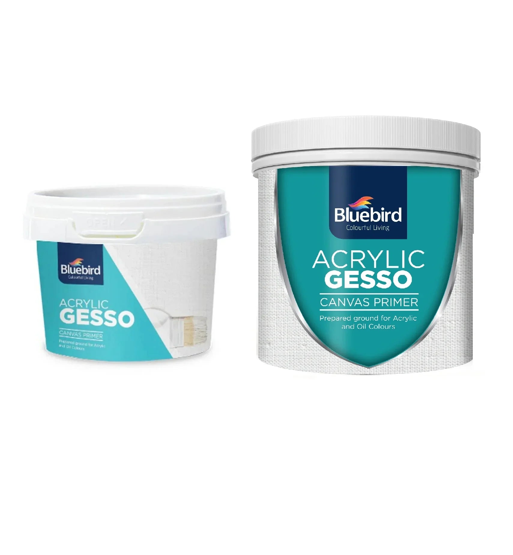 Bluebird gesso white 150g and 600g acrylic primer for canvas and art surfaces