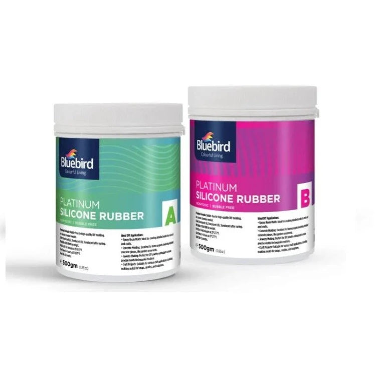 Bluebird Platinum Silicone Liquid Rubber 1kg set for epoxy casting and mold making