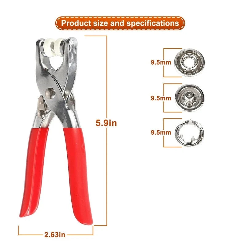 Metal Snap Button Plier Tool for Tich Buttons and DIY Sewing