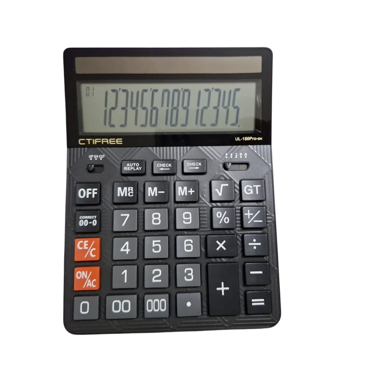 CTIFREE 14 digit desktop calculator with ultra large display, big buttons calculator for office, shop, and home use.