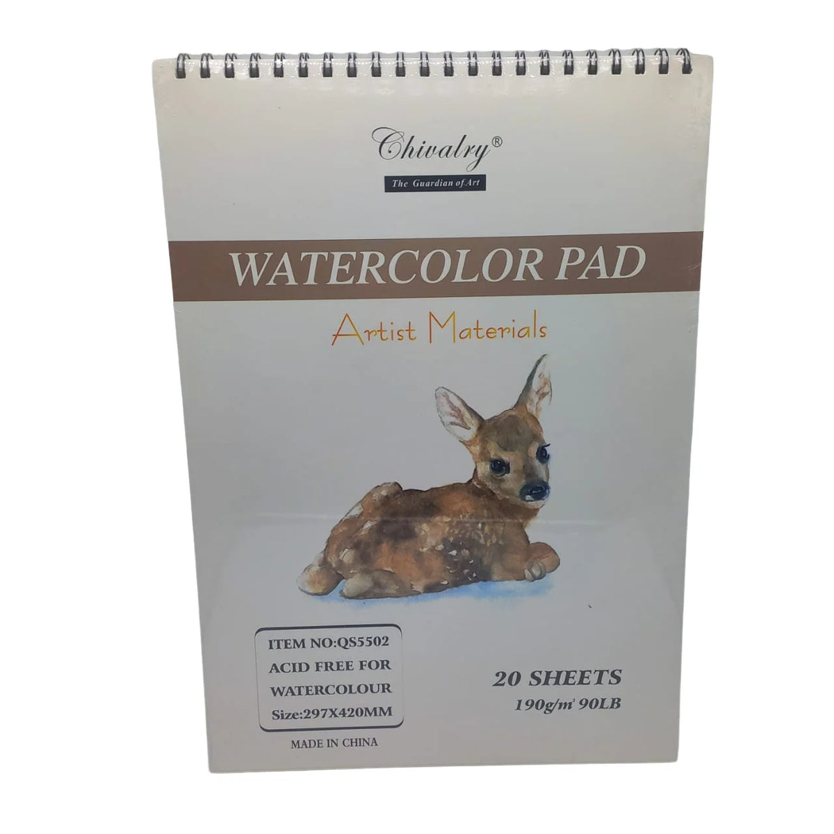 Chivalry A3 watercolor pad 190gsm with 20 sheets for artist painting