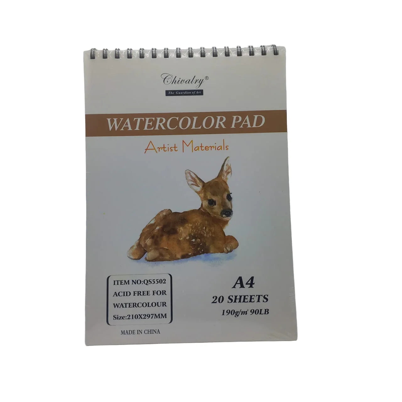 Chivalry A4 watercolor pad 190gsm with 20 sheets for artist painting