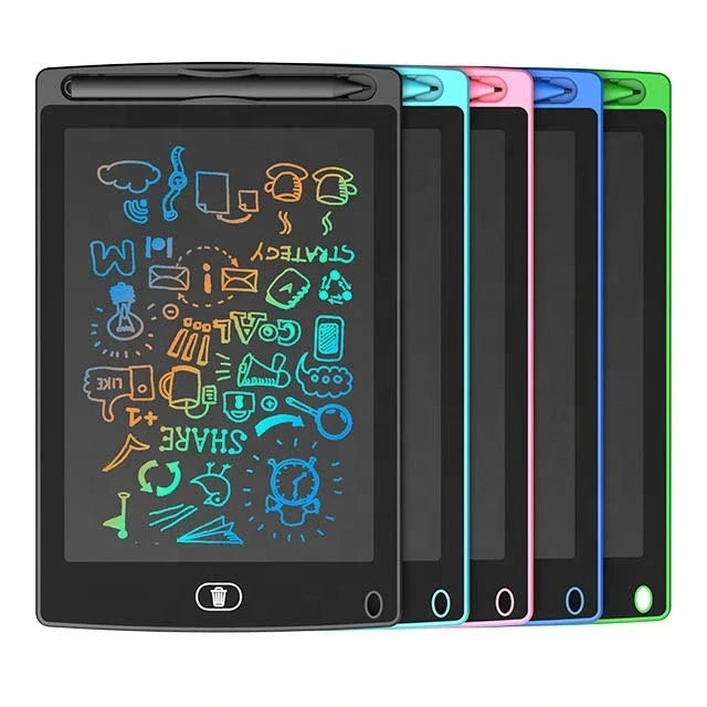 Colorful writing tablet for kids for drawing, writing, and learning activities
