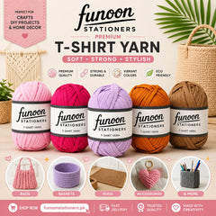 Soft T-Shirt Yarn in Plain Colors for Crochet and Knitting