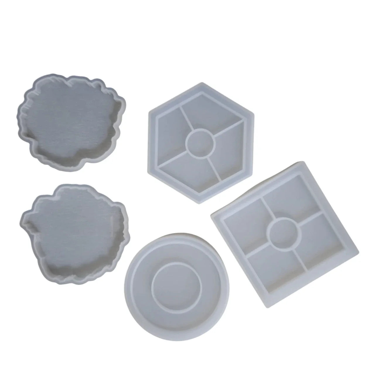 DIY plaster and resin coaster silicone mold for home décor and crafts