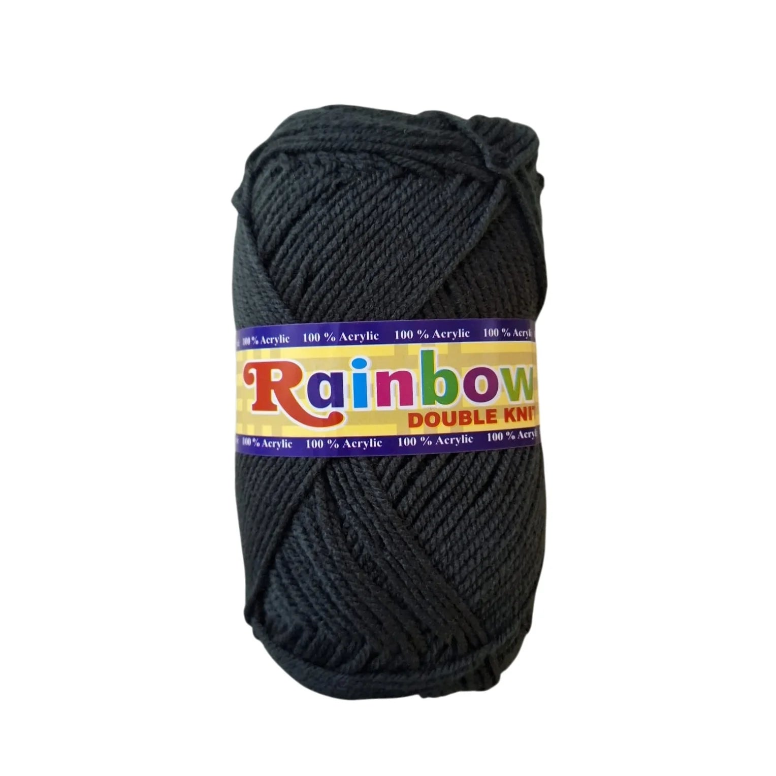 Rainbow double knit yarn ball 4ply 80g for knitting crochet and DIY craft projects