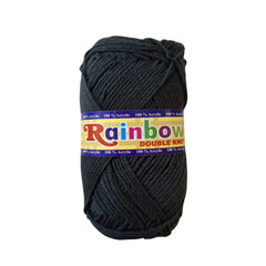 Rainbow double knit yarn ball 4ply 80g for knitting crochet and DIY craft projects