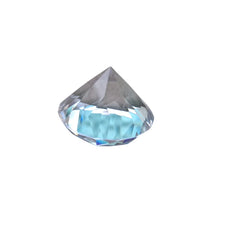 Crystal diamond-shaped paperweight for office or home decor