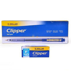Dollar Clipper Ball Point Pens – 10 Pcs