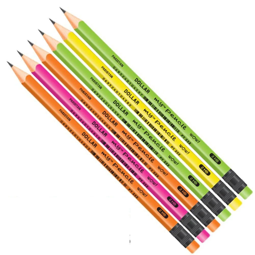 Dollar My Pencil pack of 12 for school, exams, office work, and daily writing