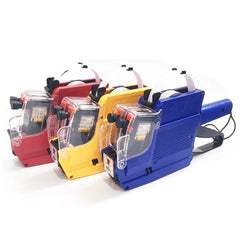 Double line price label machine for retail price tagging and product labeling