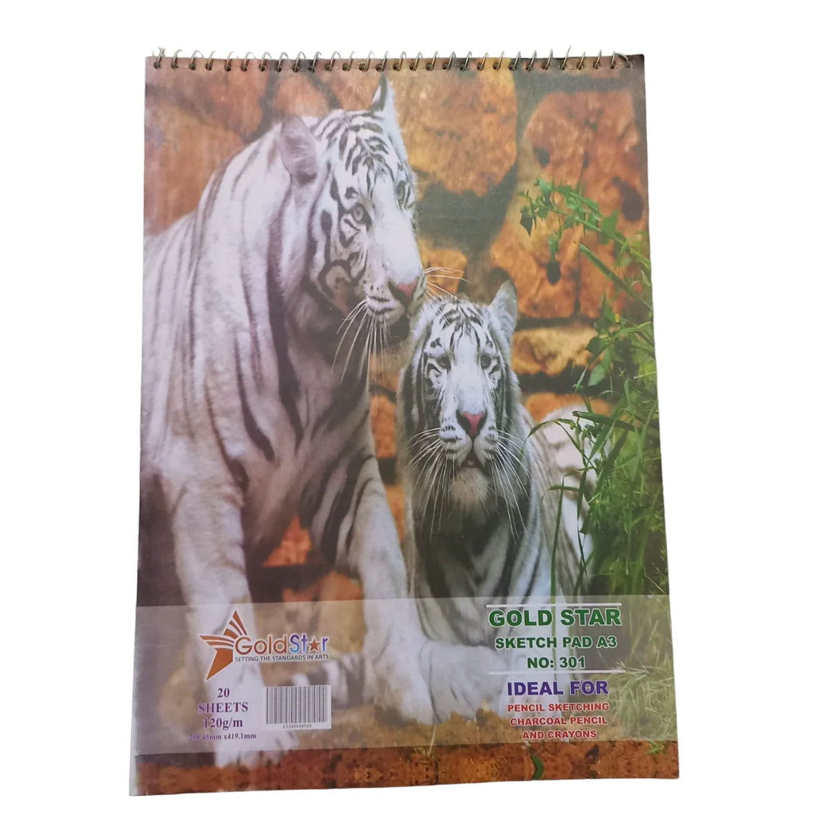 A3 120g drawing and sketch book with 20 sheets art paper for sketching