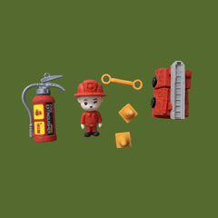 Super Hero 1 box of 4 small / mini erasers (1-3cm) / fancy erasers / rubbers - stationery rubber for kids - girls and boys