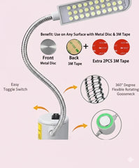 30 LED Magnetic Sewing Machine Light Flexible LED Lamp for Sewing and Tailoring