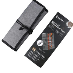 Giorgione 25-piece multipurpose artist paint brush set for acrylic, watercolor, and oil painting