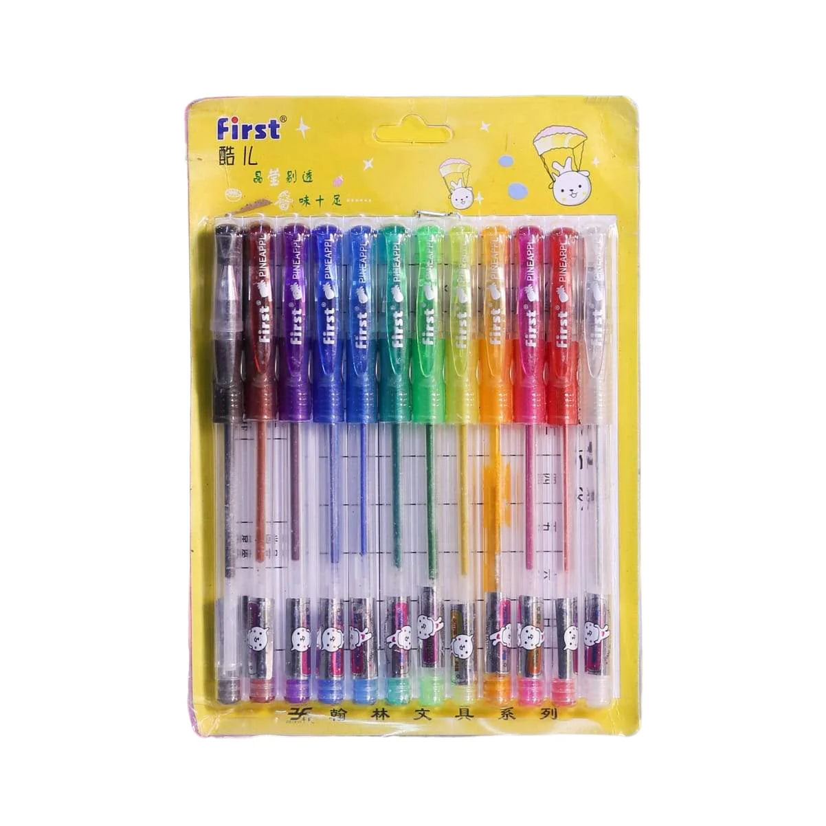 Glitter color ballpen set of 12 for kids and artwork