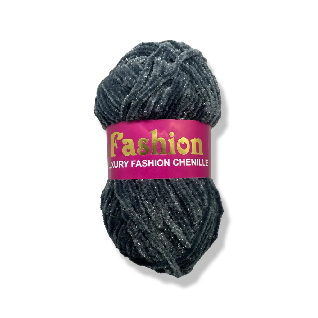 Fashion Chamki Tilla Chenille Yarn Ball for Crochet Knitting and DIY Crafts