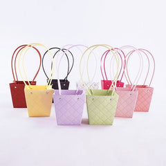 Mini quilted faux leather handbag with handles for everyday use and gifting