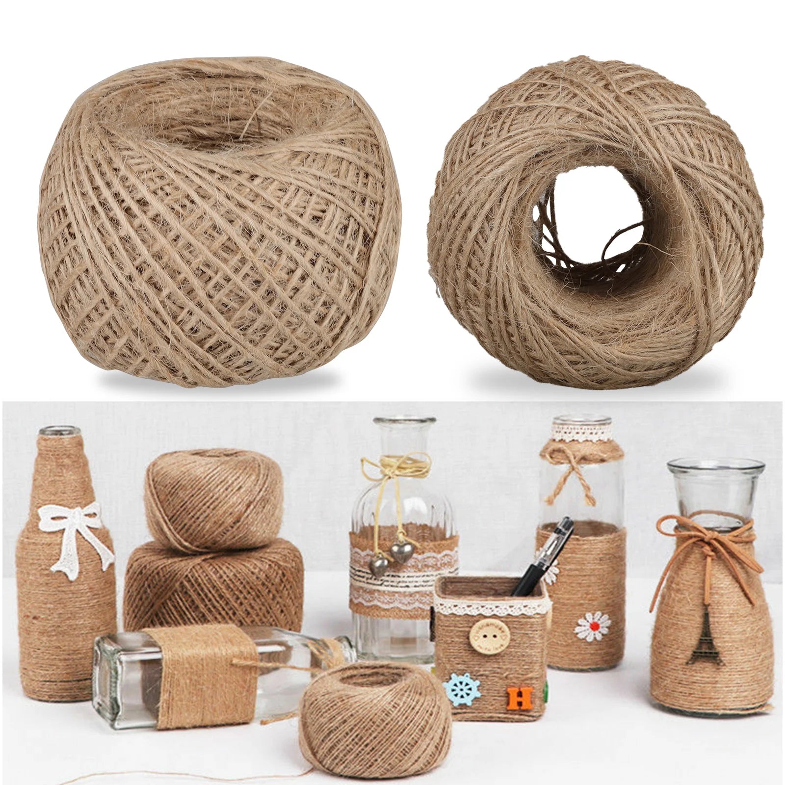 Brown jute rope/thread 1 pc for crafts, DIY projects, and home décor