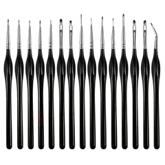Keep Smiling 15 Pcs Artist's Miniature Detail Paint Brush Set