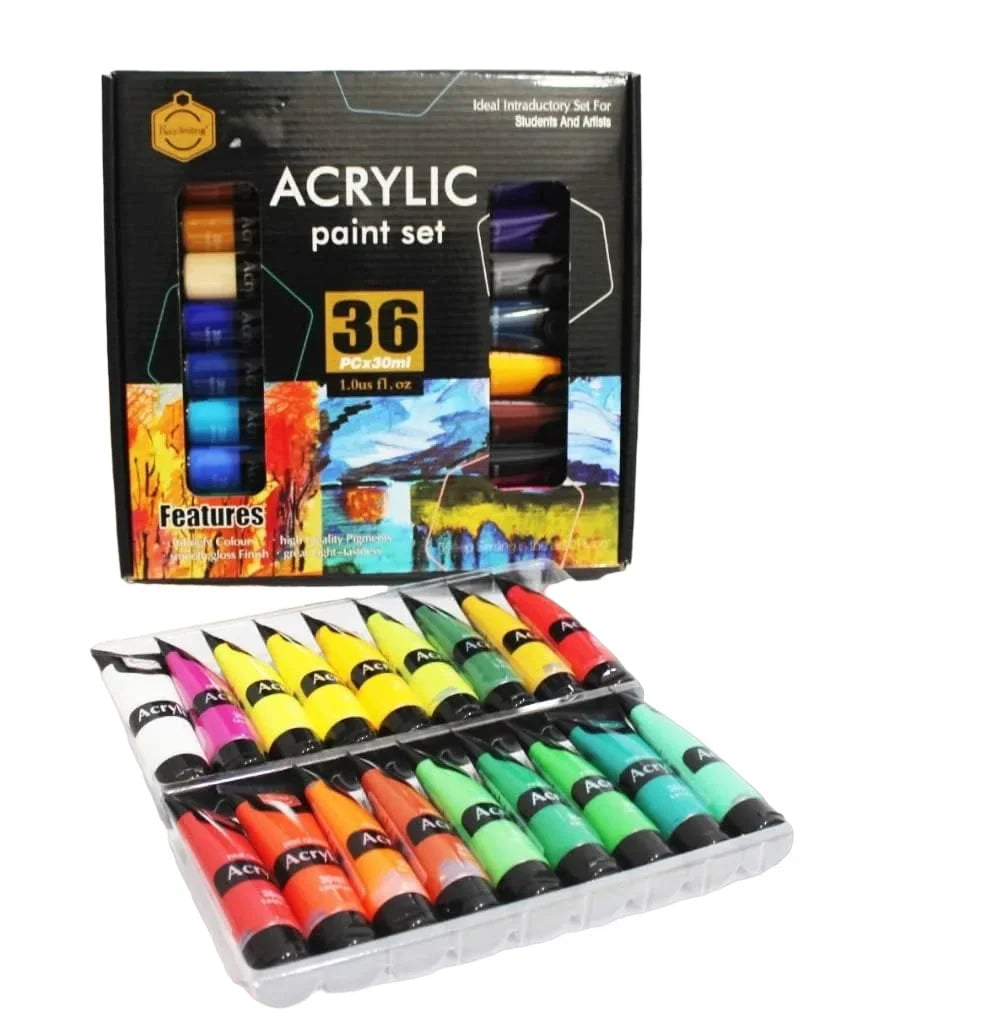 Keep Smiling 30ml acrylic paint set with 36 vibrant colors for painting