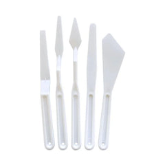 Keep Smiling 5 Pcs plastic palette knife set for painting and art