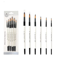 Keep Smiling professional round paint brush set of 6 for watercolor oil and acrylic painting
