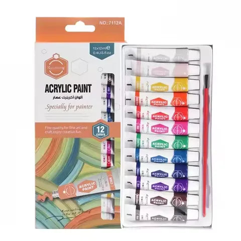 Keep Smiling Acrylic Paint Colors 12ml Pack of 12