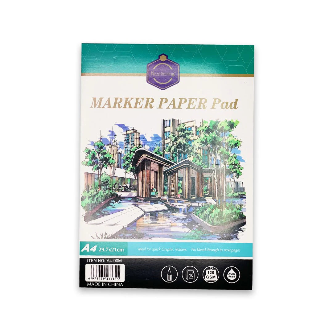 Keep Smiling A4 marker paper pad with 40 sheets for marker art and illustrations
