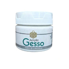 Keep Smiling white acrylic gesso primer 100ml for canvas and painting surfaces